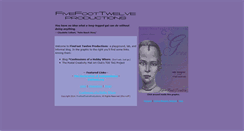 Desktop Screenshot of fivefoottwelve.com